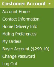 Each farm customer has an account with useful features.